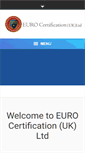 Mobile Screenshot of eurocertification.com